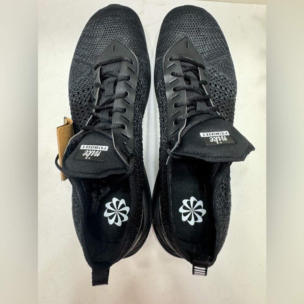 NEW Nike Air Max Flyknit Racer Anthracite Men's Shoes Black FD2764-001 Size 11 - Picture 3 of 10